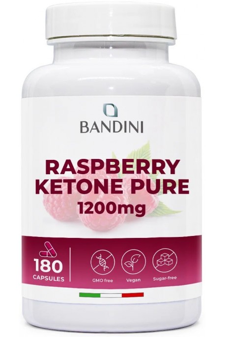 Малинови кетони 60mg - 180 капсули | Bandini Pharma - Италия