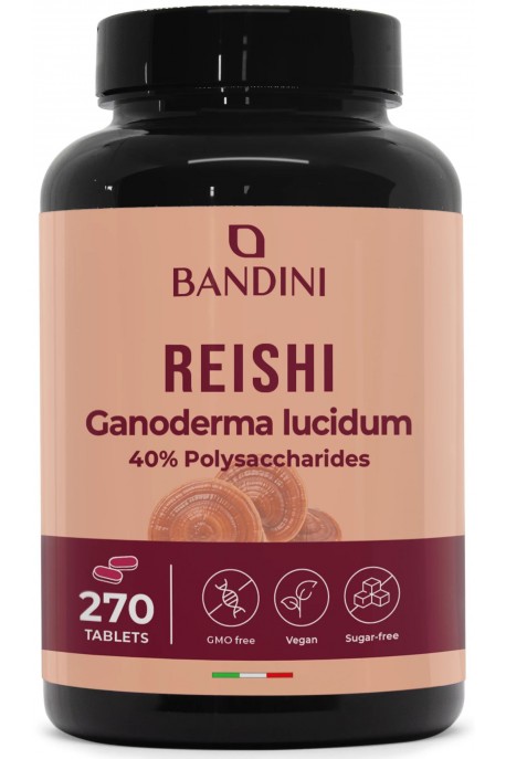 Рейши 650mg - 270 таблетки | Bandini Pharma - Италия