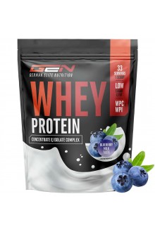 Суроватъчен протеин изолат § концентрат (млечен шейк с боровинки) - 1 кг | German Elite Nutrition