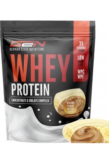 Суроватъчен протеин изолат § концентрат (млечен шейк с боровинки) - 1 кг | German Elite Nutrition