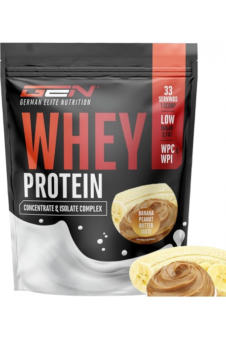 Суроватъчен протеин изолат § концентрат (млечен шейк с боровинки) - 1 кг | German Elite Nutrition