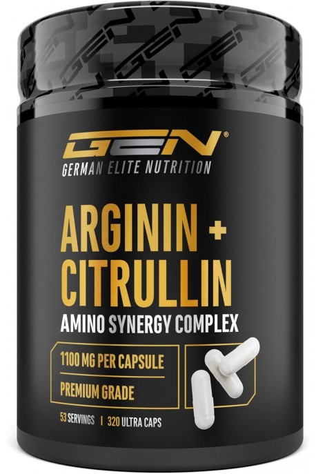 Аргинин + Цитрулин 1100mg на капсула - 320 капсули | German Elite Nutrition - Германия