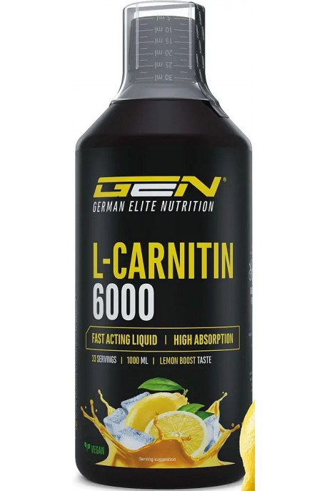 Л-карнитин 6000 mg с витамин Б6 (лимон) - 1 литър
