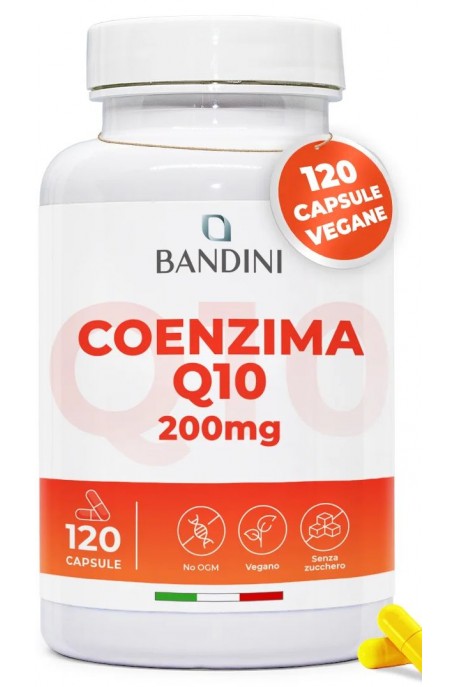 Коензим Q10 200mg - 120 капсули | Bandini Pharma - Италия