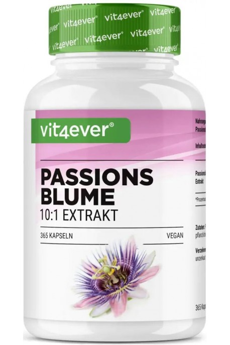 Пасифлора екстракт 10:1, 550mg - 365 капсули | Vit4ever